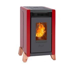 Estufa a pellet Bambu 6000 roja 6.3 kW.