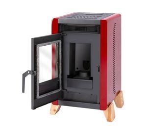 Estufa a pellet Bambu 6000 roja 6.3 kW.