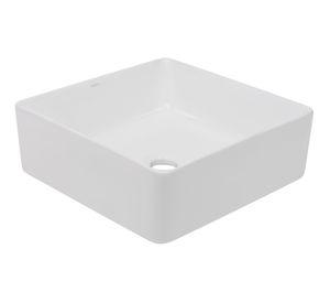 Lavamanos sobreponer 38,5x38,5 cm blanco Klipen
