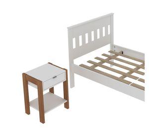 Marquesa Cama 1 plaza 196cm patas + velador Tecnomobili