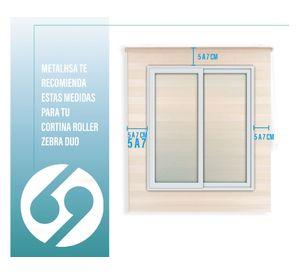 Cortina roller dúo sin cenefa 120x250 cm beige