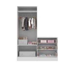 Clóset 2 puertas + Cómoda 3 cajones Pimpolho blanco