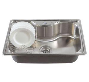 Lavaplatos Acqua 1C gris 22x75x48.5 cm + desagüe + canasto