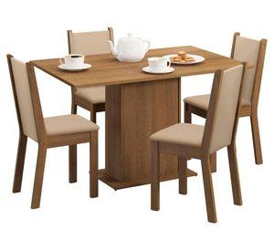 Juego de comedor 4 sillas Celine leone 78x104x68 cm