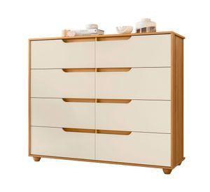 Cómoda Evo beige 6 cajones