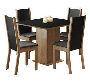 Juego de comedor 4 sillas Lilo greco 78x90x90 cm