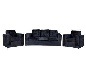 Juego de living 5 cuerpos Nize negro