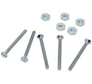 Perno cocina cabeza plana con tuerca zb. 1/4'' x 2 1/2''. Easy Fix