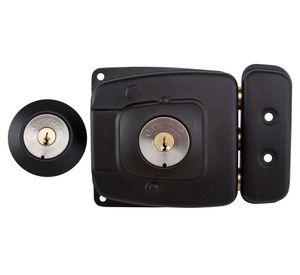 Cerradura sobreponer puertas de 30 mm 2070 negro Scanavini