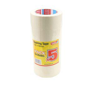 Set cinta enmascarar 48mm x 40m 5 unidades Tesa