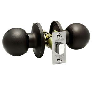 Cerradura pomo simple paso bola negro Arnik