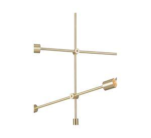 Lámpara colgar 4L E27 Asterisk gold bzlargo