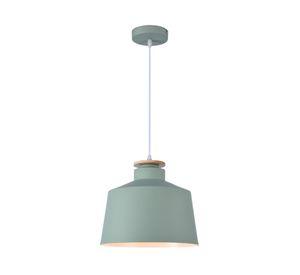 Lámpara colgar 40W E27 1L León verde salvia