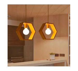 Lámpara colgar 1L E27 Vintage hexagonal
