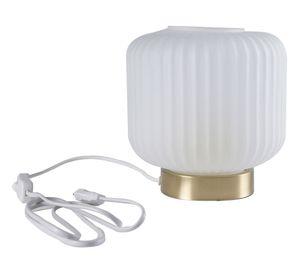 Lámpara sobremesa E27 1L blanco/gold