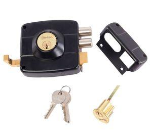 Cerradura sobreponer puertas de 30 a 50 mm 110 negro Oister