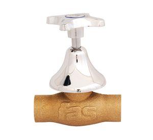 Llave paso embutido 3/4"HE cromo Fas