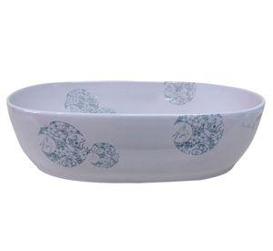 Lavamano sobreponer 8 litros loza blanco