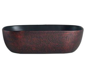 Lavamano sobreponer 8 litros loza negro