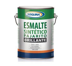 Esmalte sintético 1 galón Pajarito negro brillante Soquina