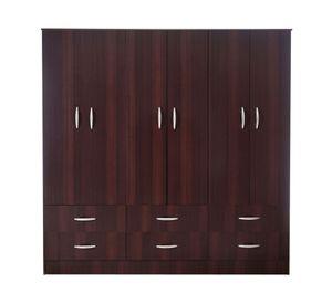 Clóset 6 puertas 6 cajones Maipo wengue Cic