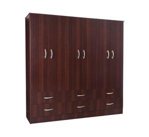 Clóset 6 puertas 6 cajones Maipo wengue Cic