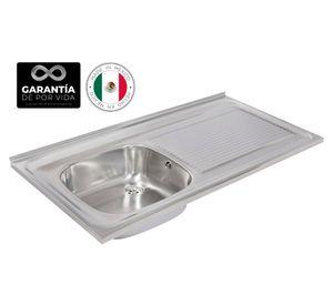 Lavaplatos sobreponer 1C 1E derecho 14x100x50 cm