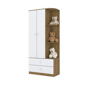 Clóset 2 puertas Barcelona rustico blanco