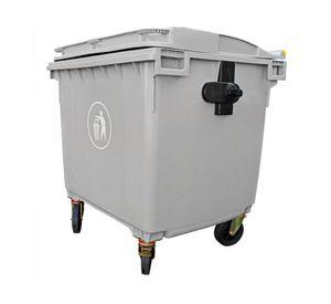 Contenedor de basura 660 lt 122x78x137.50 cm gris