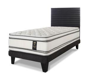 Cama europea Majesty 1.5 plazas + repaldo Mordern grafito