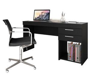 Escritorio 2 cajones Arabia negro Home Mobili