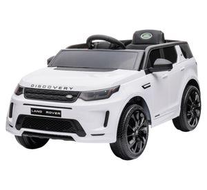 Auto a batería Land Rover Discovery tipo SUV blanco