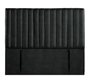 Respaldo King Sorrento cuero negro Latam Home