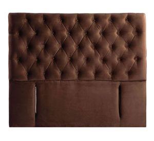 Respaldo King Florencia tela chocolate Latam Home