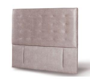 Respaldo King Napoles cuero gris Latam Home