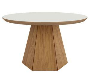 Mesa de centro redonda TB605 blanco