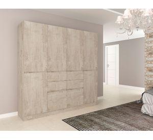 Clóset Grecco crema 8 puertas 4 cajones