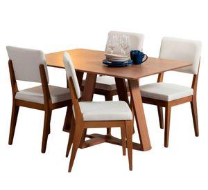 Juego de comedor 4 personas rectangular Avena