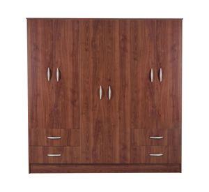 Clóset 6 puertas 4 cajones Maipo cerezo natural Cic