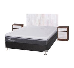 Box spring 2 plazas Ortopedic advance + set Legno Cic