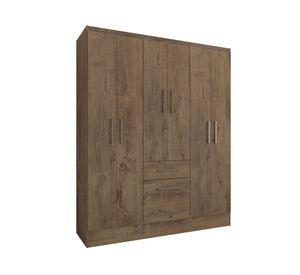 Clóset 6 puertas 1 cajón 1 zapatero Moca 177x138x40 cm