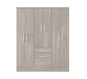 Clóset 6 puertas 1 cajón 1 zapatero Cream 177x138x40 cm