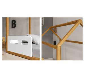 Cama infantil casita Liv caramelo/blanco Kidscool.