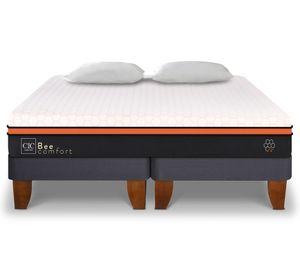 Cama europea 2 plazas Bee Comfort base dividida + 2 almohadas Cic