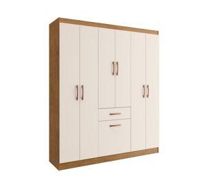 Clóset 6 puertas 1 cajón 5806 Nordico blanco