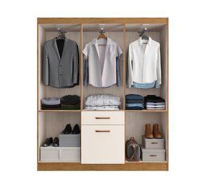 Clóset 6 puertas 1 cajón 5806 Nordico blanco