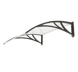 Alero listo protección policarbonato transparente Curvo 100x120 cm