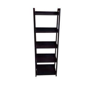 Librero escalera negro 152x51x35 cm