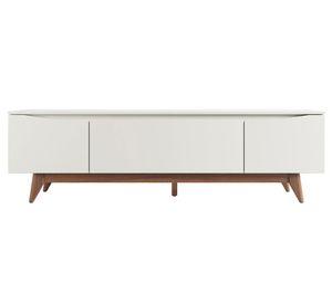 Rack TV 65" Flynt 1.8 blanco Decocasa