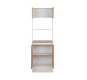 Mueble cocina 4 puertas Nápoles blanco/natural